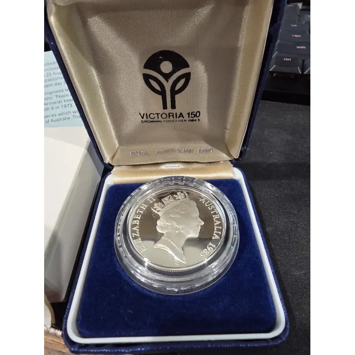 1985 Victoria $10 silver proof coin