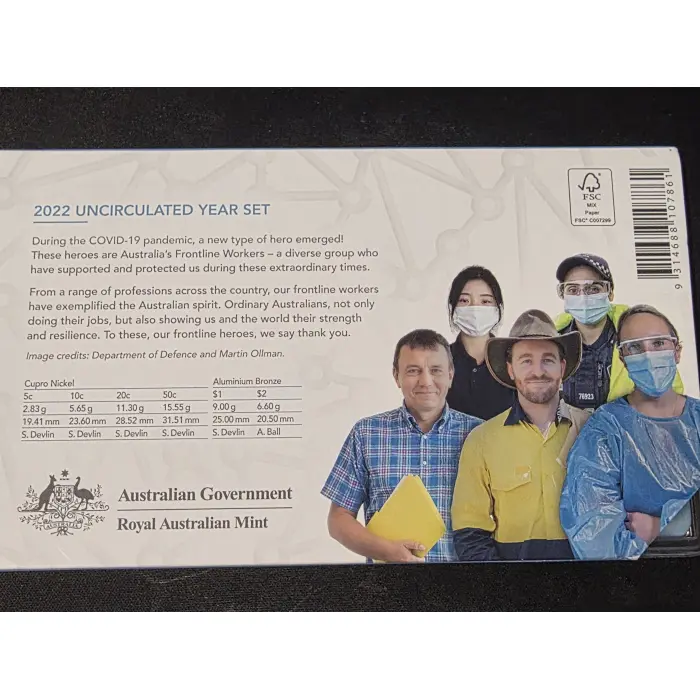 Frontline Workers 2022 uncirculated set