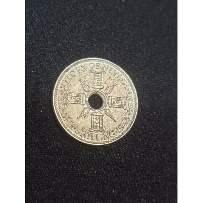 Vintage 1945 Territory of New Guinea 1 Shilling AUNC