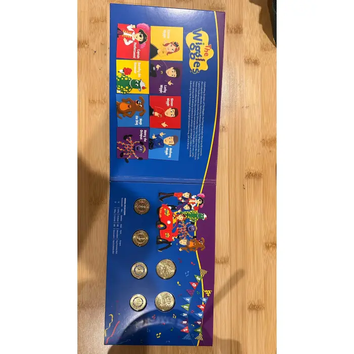 2021 Celebrating 30 Years of The Wiggles - $1 / $2 6-Coin Set