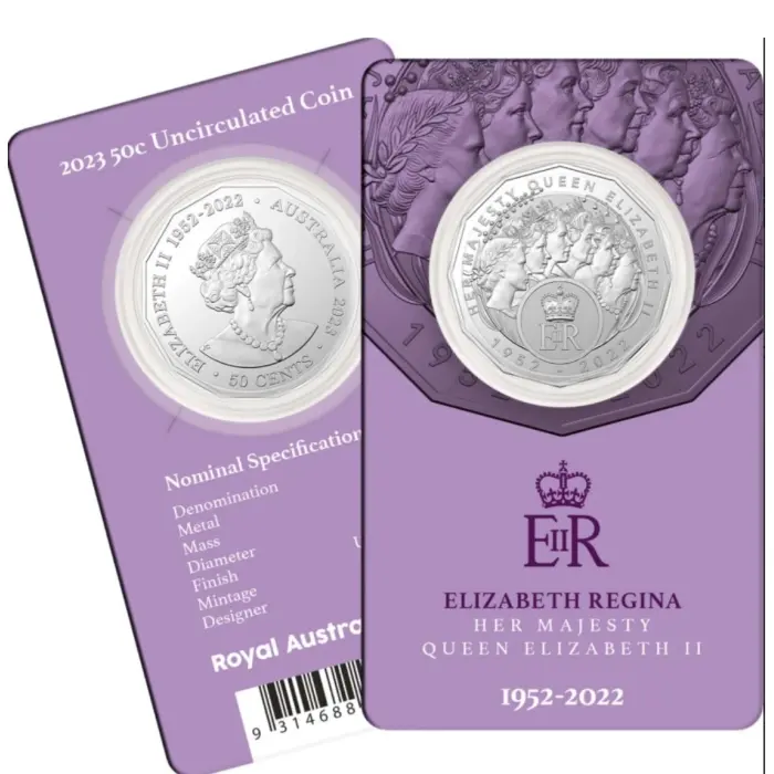 2023 UNC Queen Regina Tribute 50c Coin 