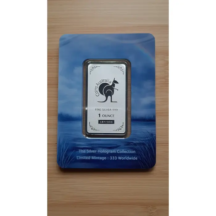 Wings of Wonder - Swan 1oz .999 Fine Silver Hologram Bar