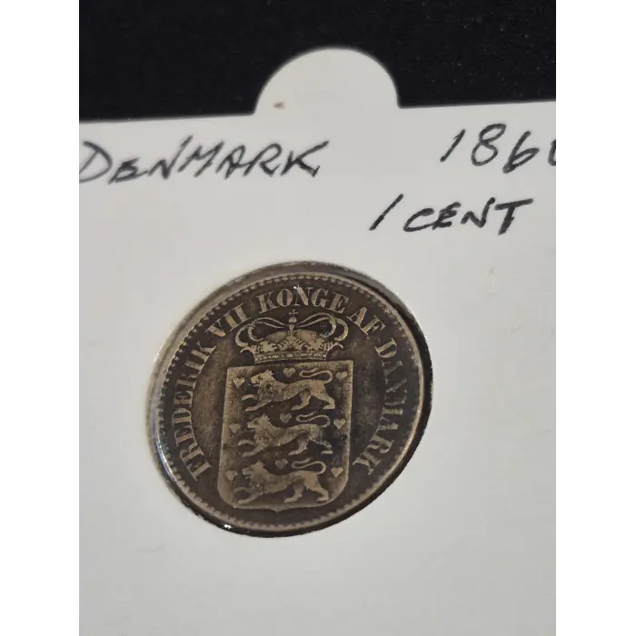 1860 Danish West Indies 1 Cent – King Frederik VII