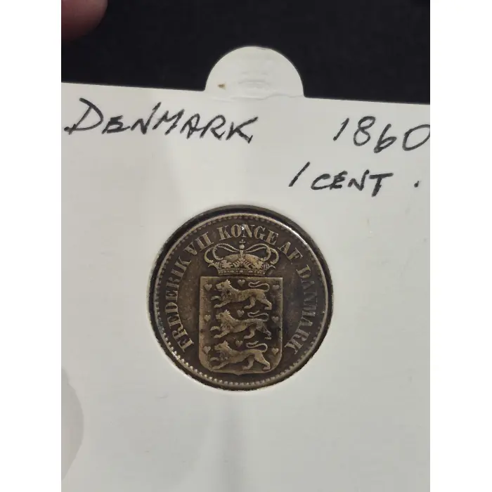 1860 Danish West Indies 1 Cent – King Frederik VII