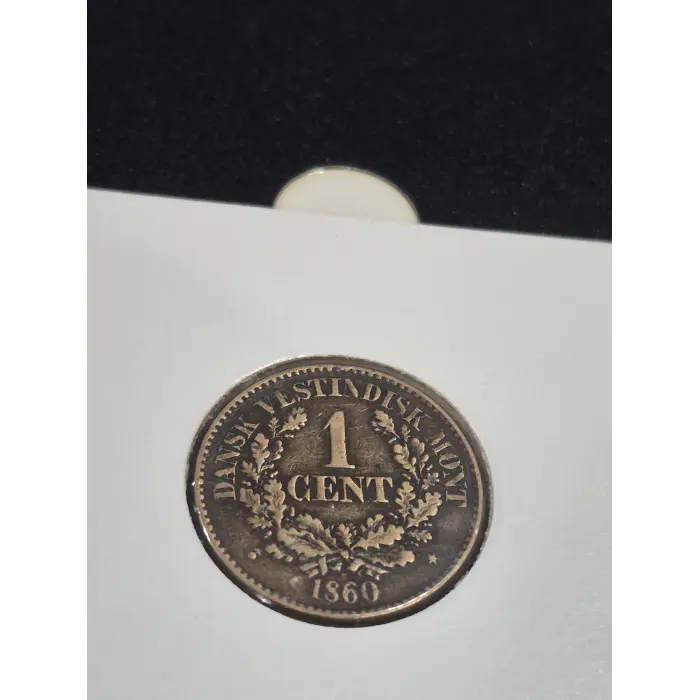 1860 Danish West Indies 1 Cent – King Frederik VII