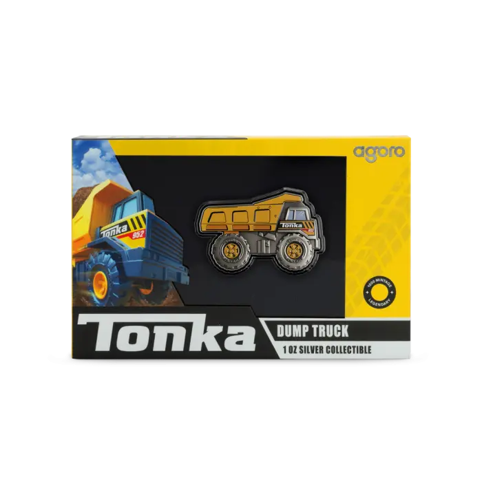 2026 Hasbro - Tonka - Trucks Dump Truck 1oz Silver Agoro Presentation 