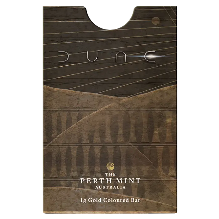 Dune 1g Gold Coloured Minted Bar