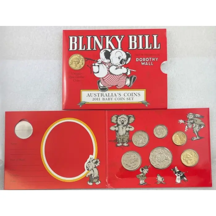 2011 Australia Blinky Bill Baby Uncirculated RAM Set - Dorothy Wall $1