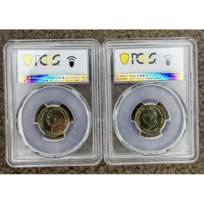 2025 Australian Open $2 Yellow Envelope Privy Set PCGS MS68