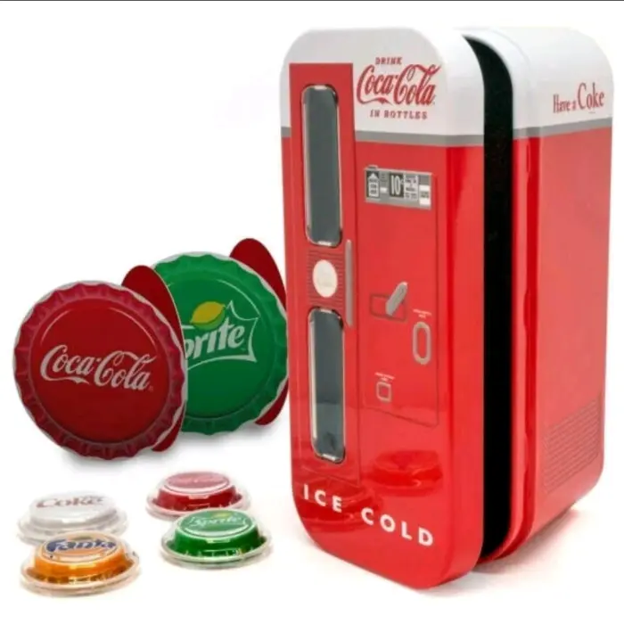 2020 Fiji Cola Fanta Sprite & Diet 4-Coin Silver Proof  Bottle Cap Shaped – Rare