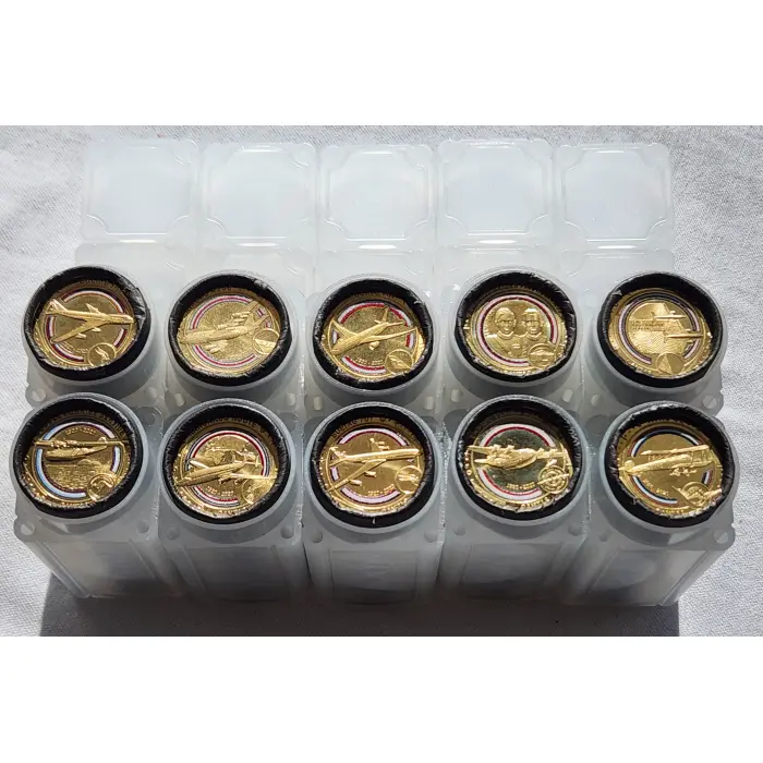 2020 $1 Centenary of QANTAS 20 coin Cotton & Co. Rolls x 10