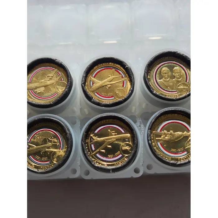 2020 $1 Centenary of QANTAS 20 coin Cotton & Co. Rolls x 10