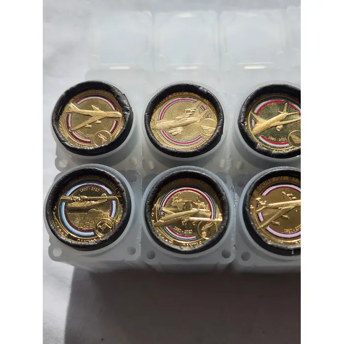 2020 $1 Centenary of QANTAS 20 coin Cotton & Co. Rolls x 10