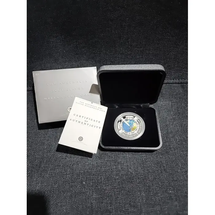 Perth Mint The Australia 2001 Silver Millennium Coin 1oz Silver Bullion $1 Coin