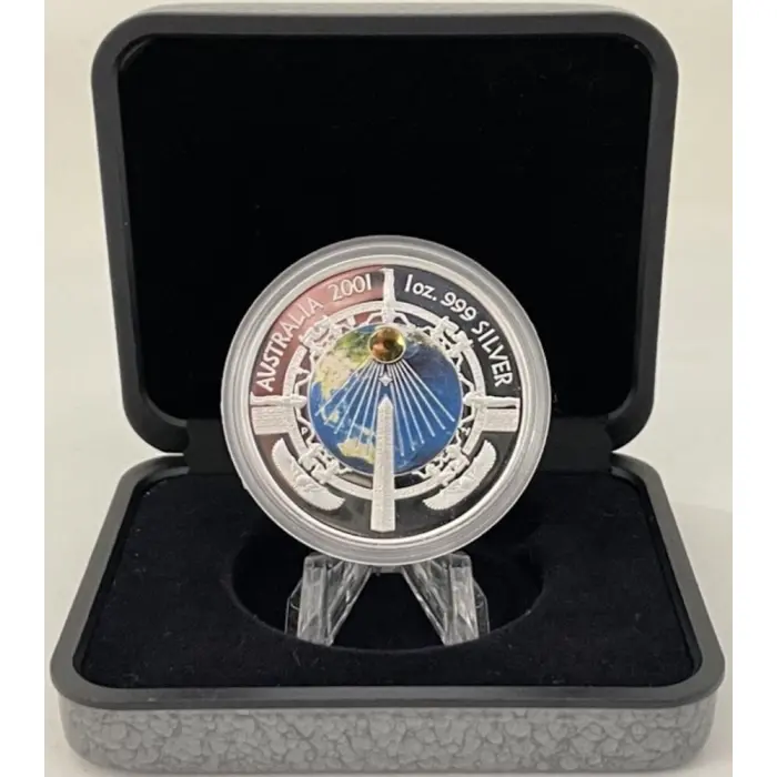 Perth Mint The Australia 2001 Silver Millennium Coin 1oz Silver Bullion $1 Coin