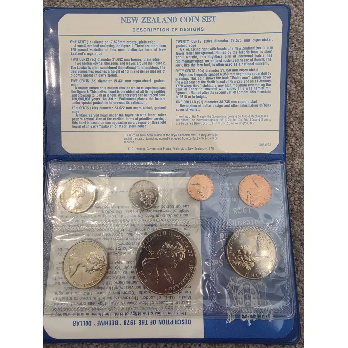 1978 and 1979 NZ uncirculated sets bundle