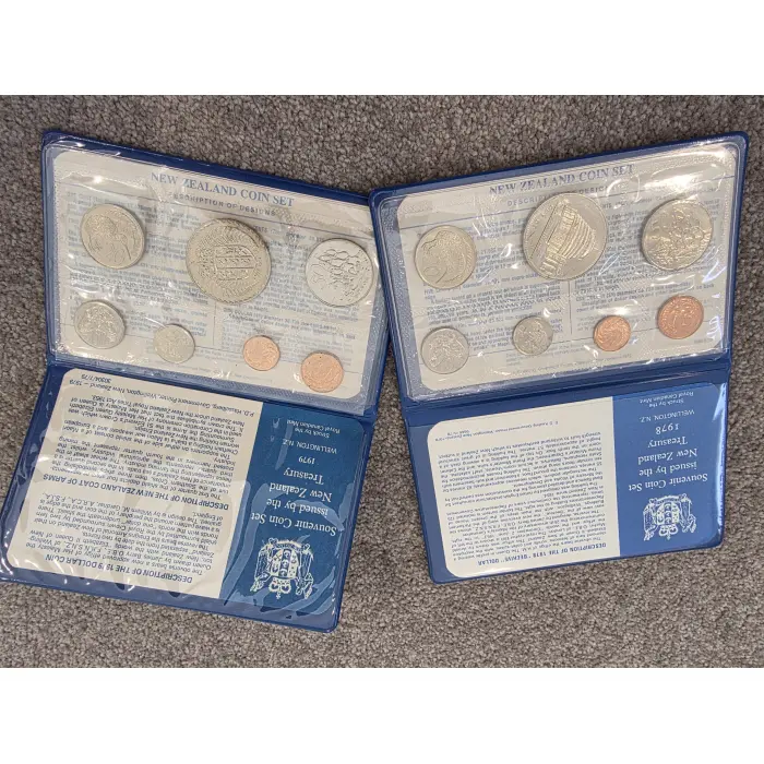 1978 and 1979 NZ uncirculated sets bundle