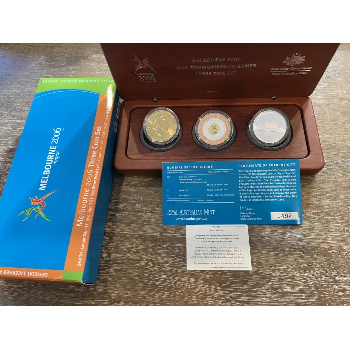 Melbourne 2006 Three Coin Set