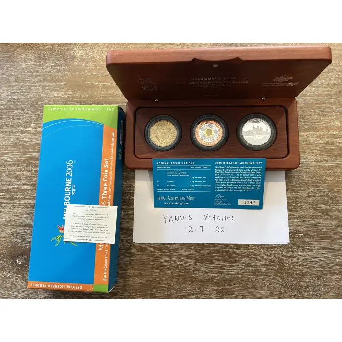 Melbourne 2006 Three Coin Set