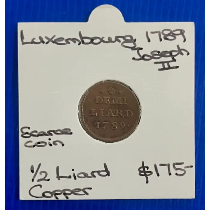 Luxembourg  1789 Half Liard – Joseph II