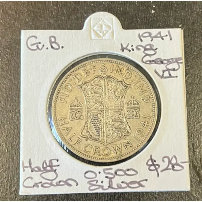 Great Britain 1941 King George VI Half Crown