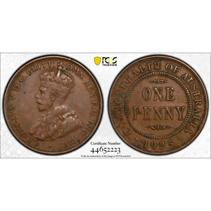 1925 Penny - PCGS VF35