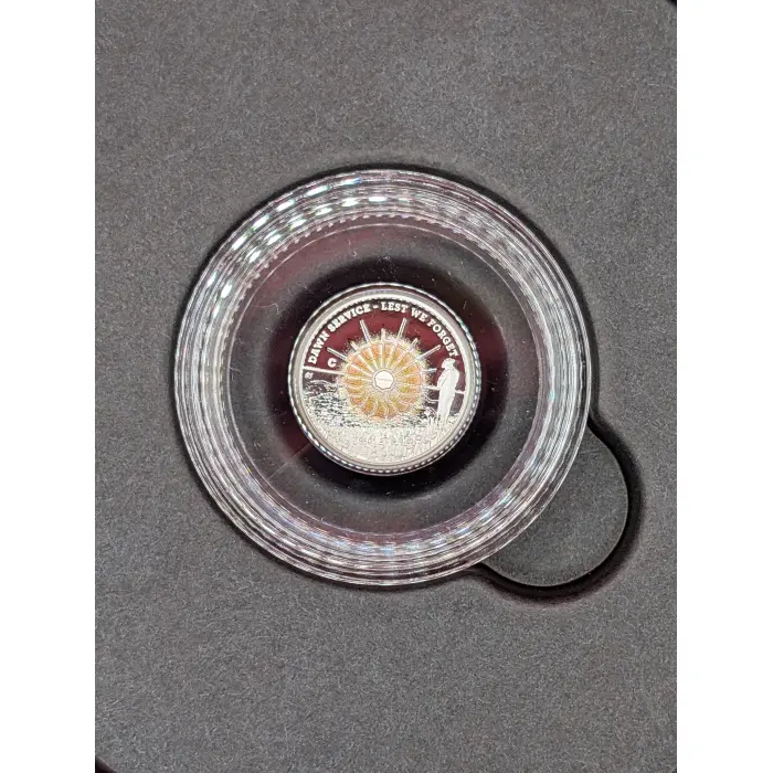 2026 DAWN SERVICE - $2 'C' Mintmark Coloured #3168 Silver Proof 
