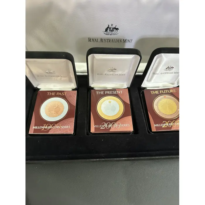 Millenium coin series 3 coin set Past Present Future 