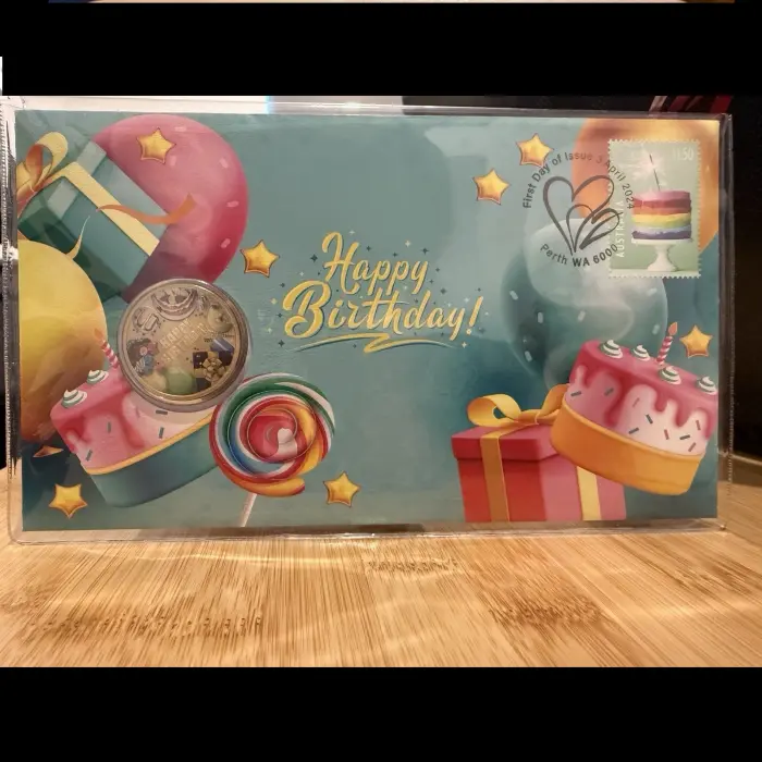 2024 Australia PNC - Happy Birthday - $1 Coloured Coin