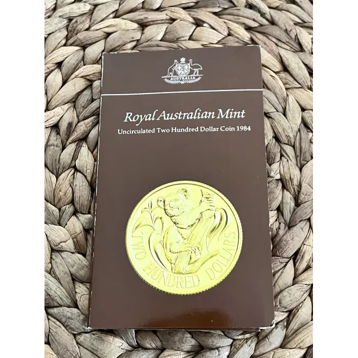 1984 $200 Gold Koala Coin - 10g 22ct (.9167) - Original RAM Folder