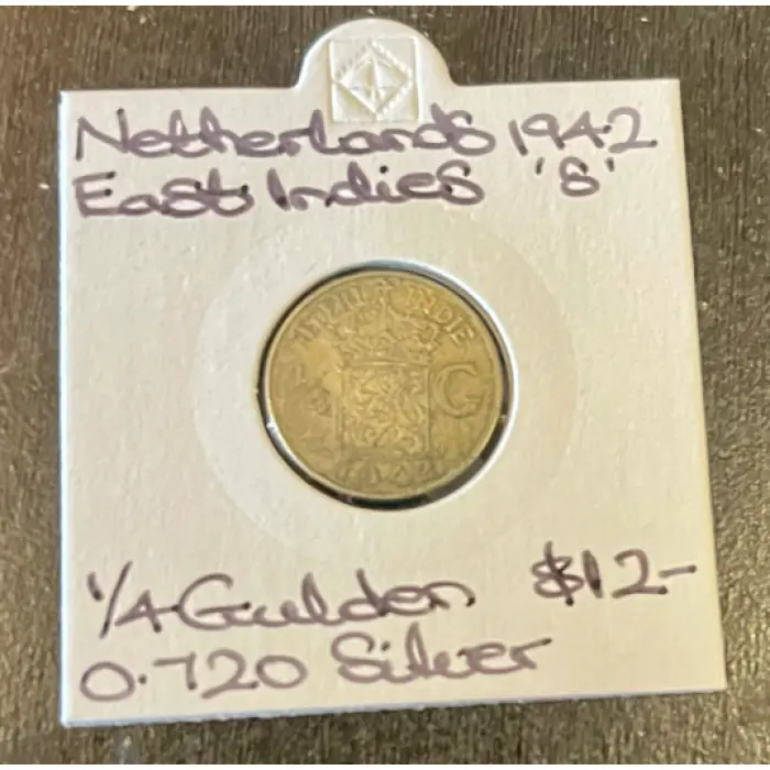 Netherlands East Indies 1942 Quarter Gulden
