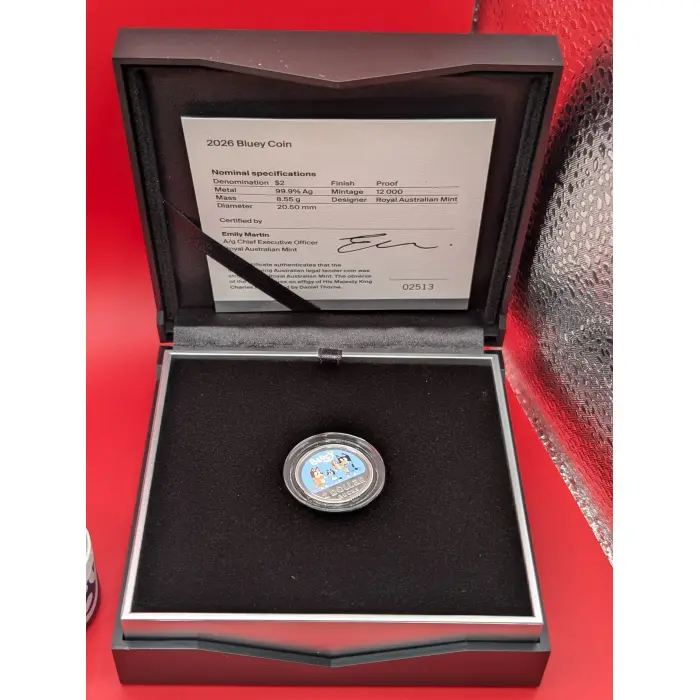 2026 Bluey Silver Proof Coin #2513