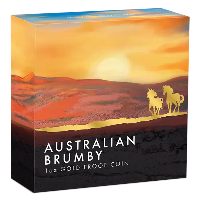 2026 Australian Brumby 1oz Gold Proof Perth Mint Presentation Case & COA