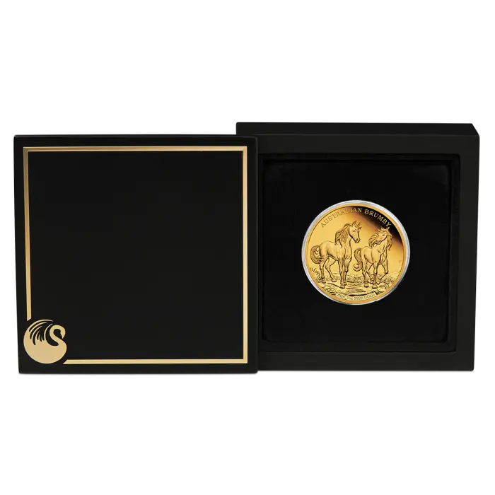 2026 Australian Brumby 1oz Gold Proof Perth Mint Presentation Case & COA