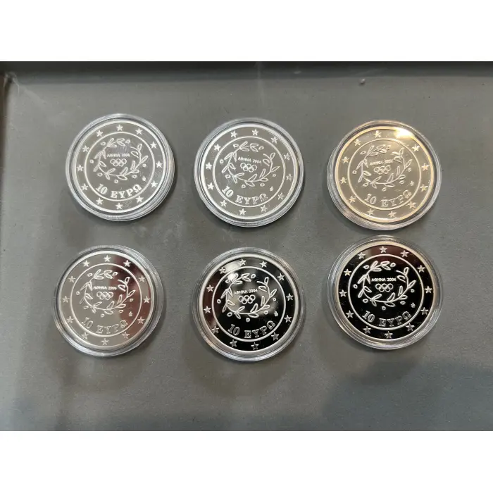2004 Athens Olympic Games 6 Silver coins
