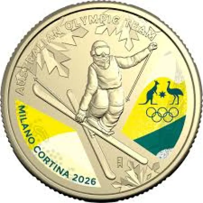 2026 $1 Winter Paralympic Team Carded Coin (Second type)- Mintage: 25,000