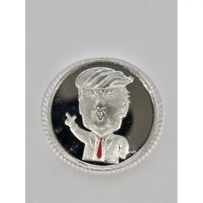 2 x 1 gram fractional 999 fine Silver Rounds. Trump and his Bitcoin