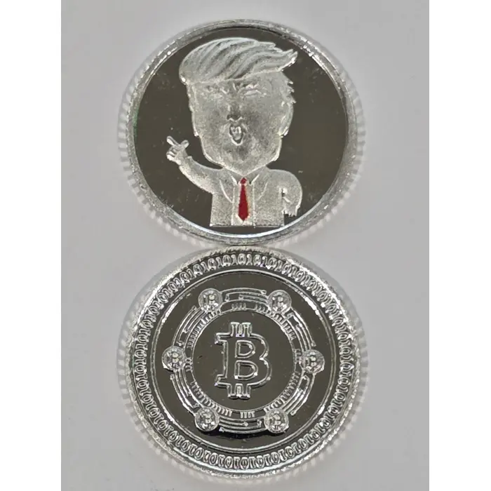 2 x 1 gram fractional 999 fine Silver Rounds. Trump and his Bitcoin