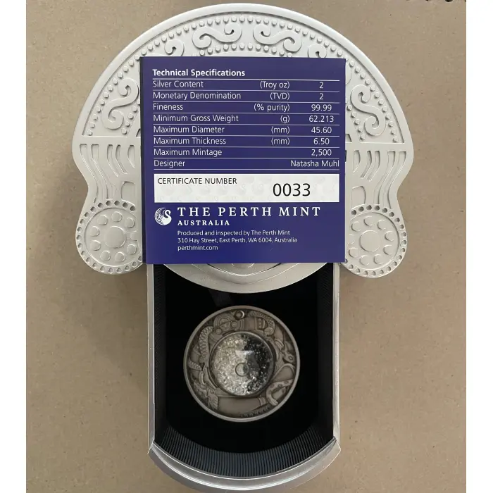 2021 Tears of the Moon 2oz Silver Antiqued Coin – Perth Mint 
