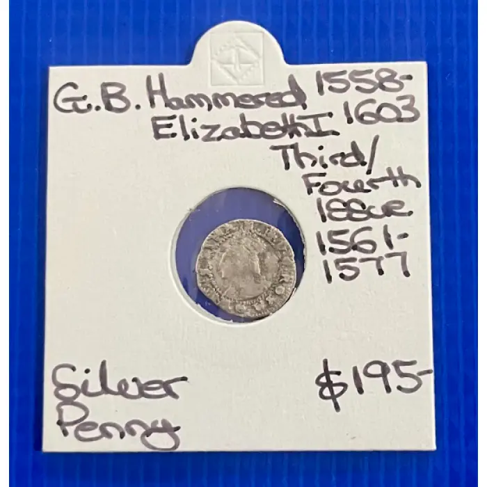 Great Britain – Elizabeth I – 1558–1603 – Silver Penny