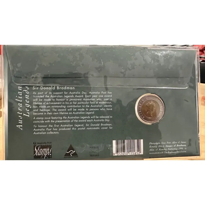 1997 PNC $5 Bimetal UNC Coin 'Australian Legends - Sir Donald Bradman'