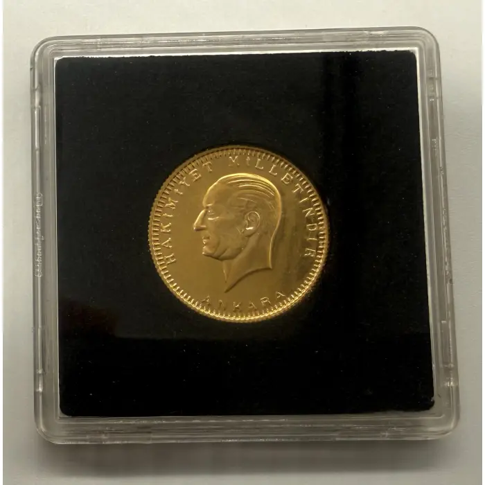 1982 Turkey 100 Kurush Unc gold coin- AGW 6.6 grams- only one in oz!