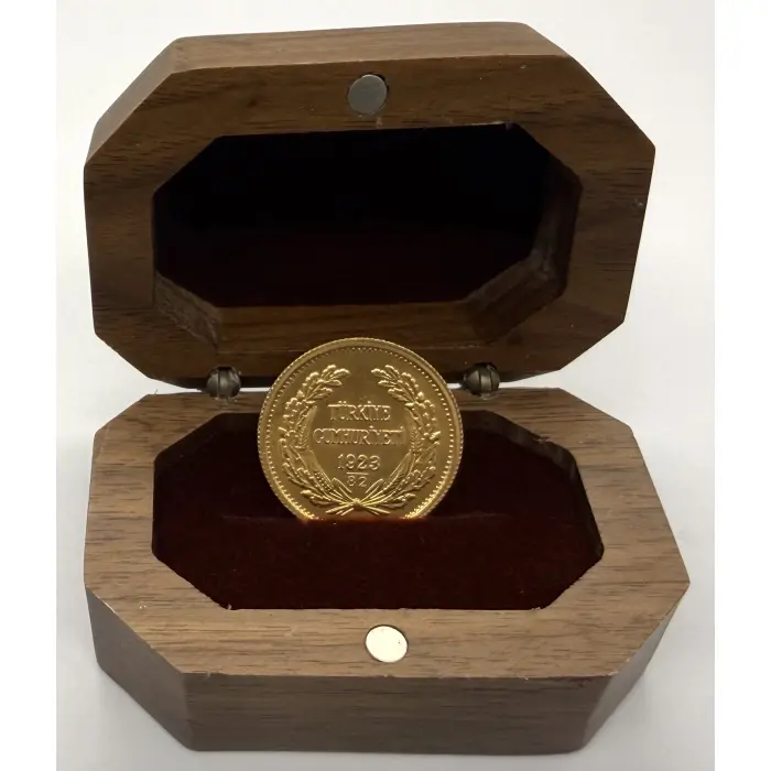 1982 Turkey 100 Kurush Unc gold coin- AGW 6.6 grams- only one in oz!