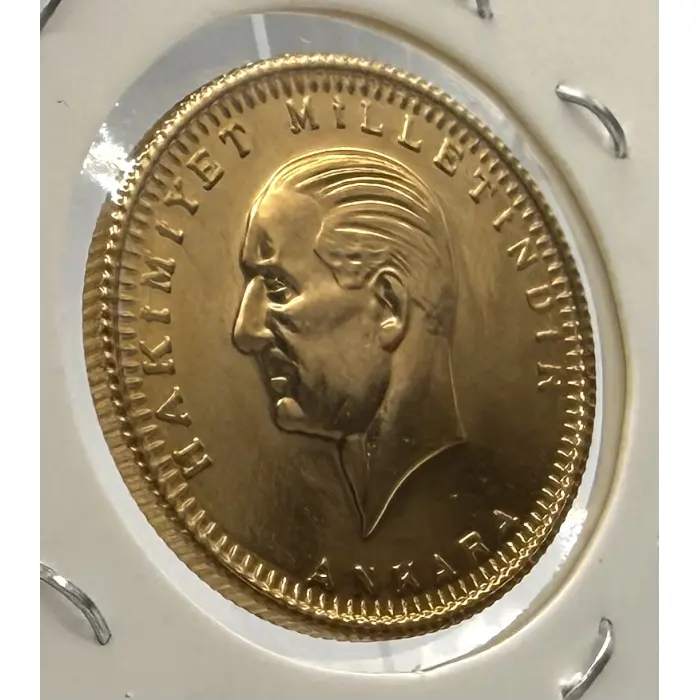 1982 Turkey 100 Kurus Ataturk Gold Coin 22ct 7.216g 6.615g AGW Cumhuriyet