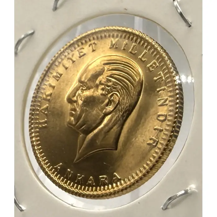 1982 Turkey 100 Kurus Ataturk Gold Coin 22ct 7.216g 6.615g AGW Cumhuriyet