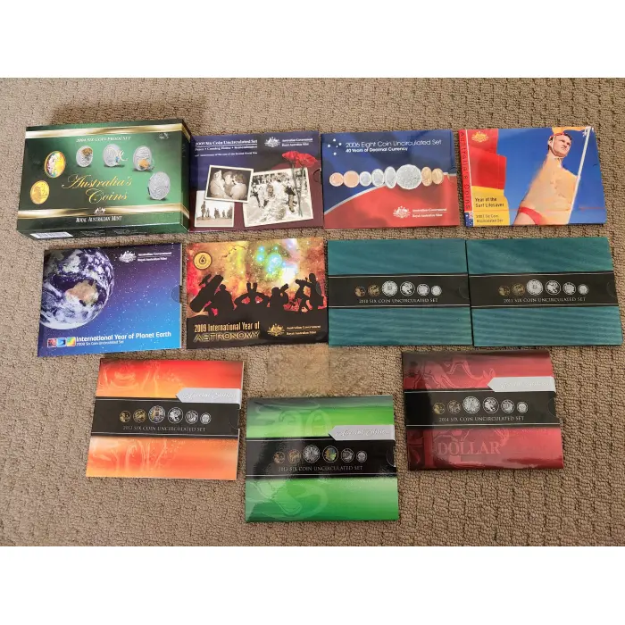 Royal Australian Mint Sets 2004-2014