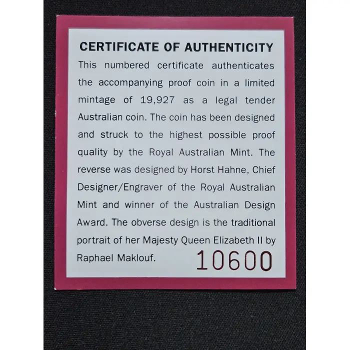 1996 $1 30th Anniversary of Decimal Currency Silver Proof