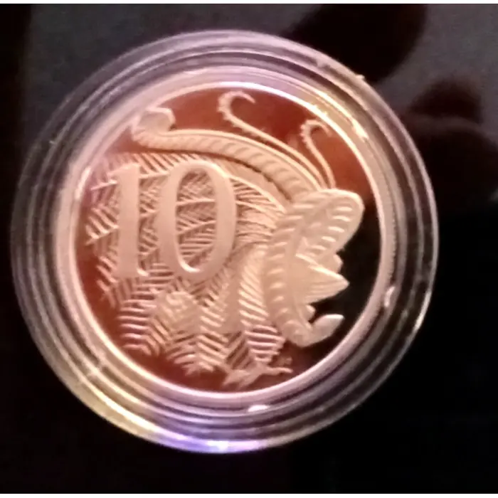 2003 10c Proof  Coin Australian Volunteers 