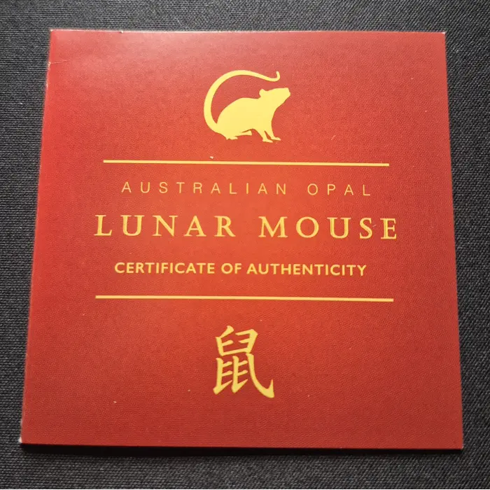 2020 Australian Opal Lunar Mouse 🐁 