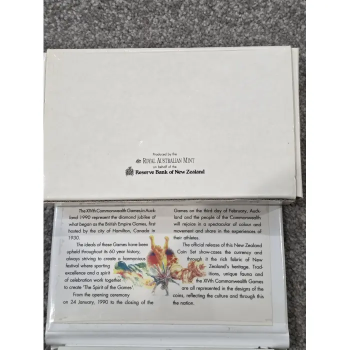 New Zealand - 1989 - Annual Proof Coin Set - with silver $1